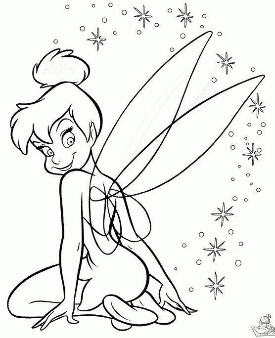 Tinkerbell 70 kleurplaat