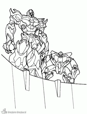 Transformers 12 kleurplaat
