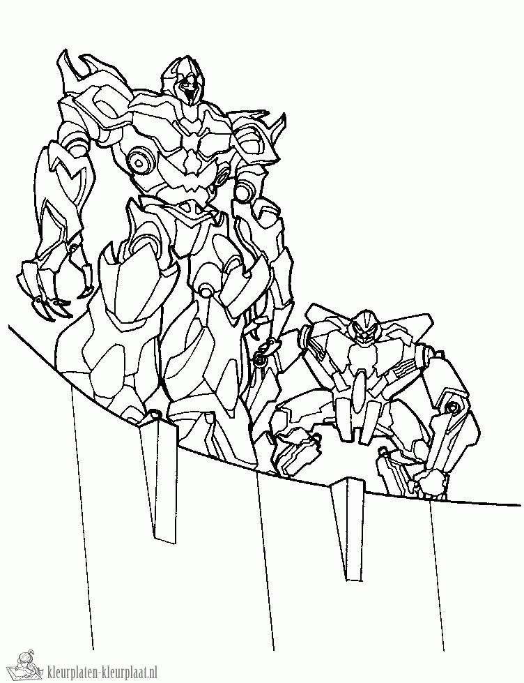 Transformers 12 kleurplaat