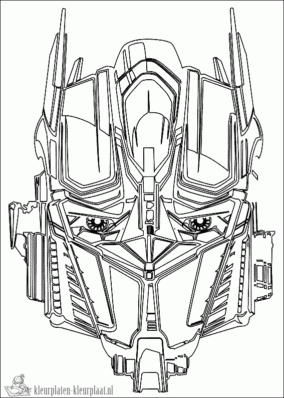 Transformers 15 kleurplaat