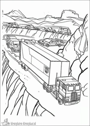 Transformers 21 kleurplaat
