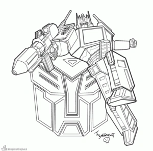 Transformers 4 kleurplaat