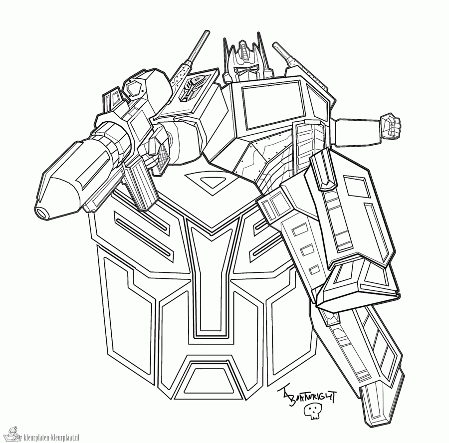 Transformers 4 kleurplaat