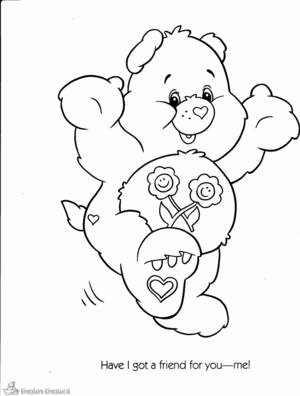 Troetelbeertjes 2 kleurplaat