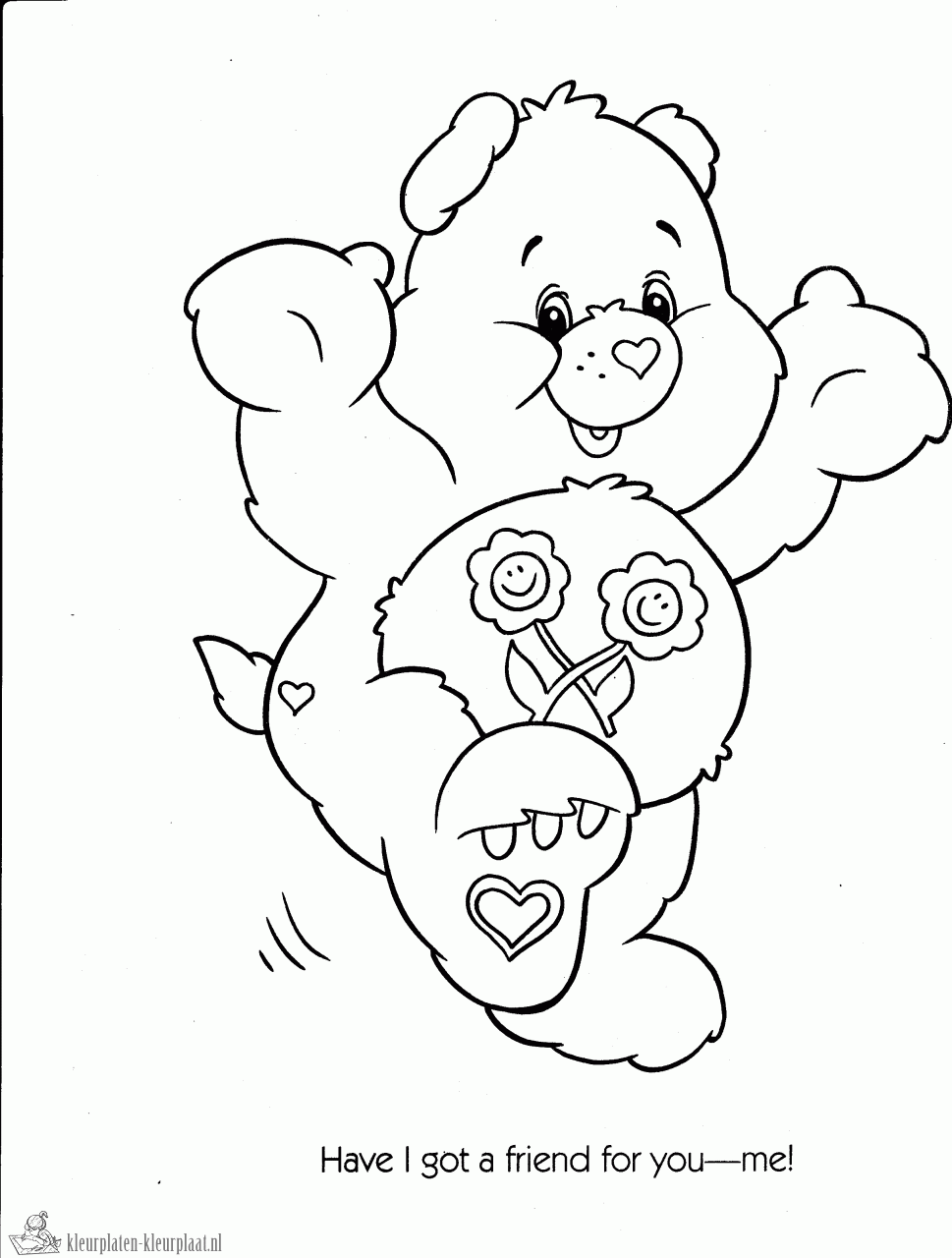 Troetelbeertjes 2 kleurplaat