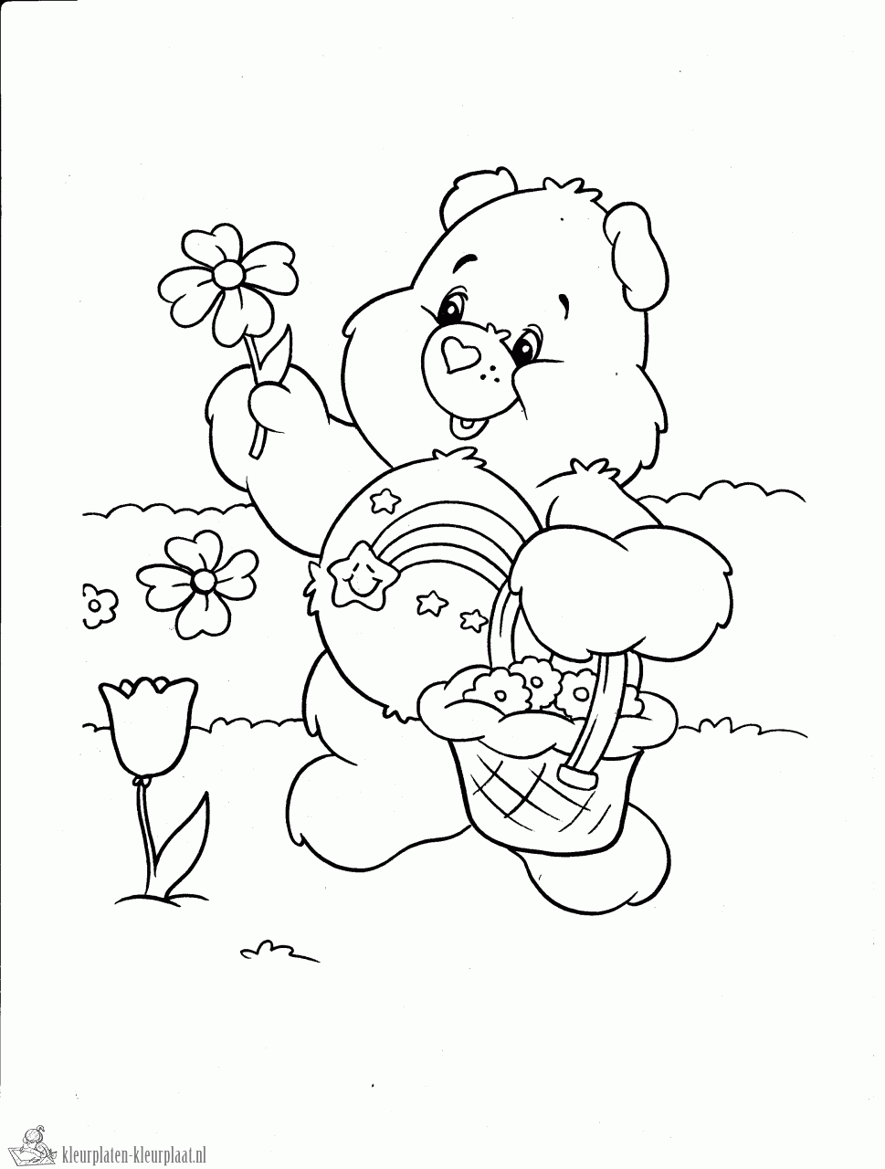 Troetelbeertjes 4 kleurplaat