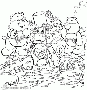 Troetelbeertjes 6 kleurplaat