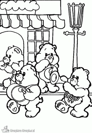 Troetelbeertjes 7 kleurplaat