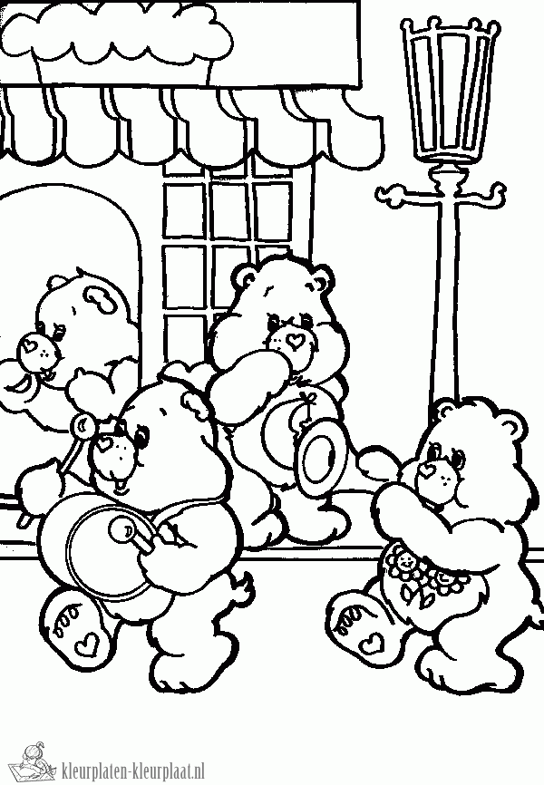 Troetelbeertjes 7 kleurplaat