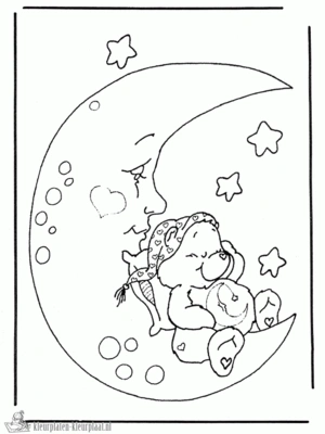 Troetelbeertjes 9 kleurplaat