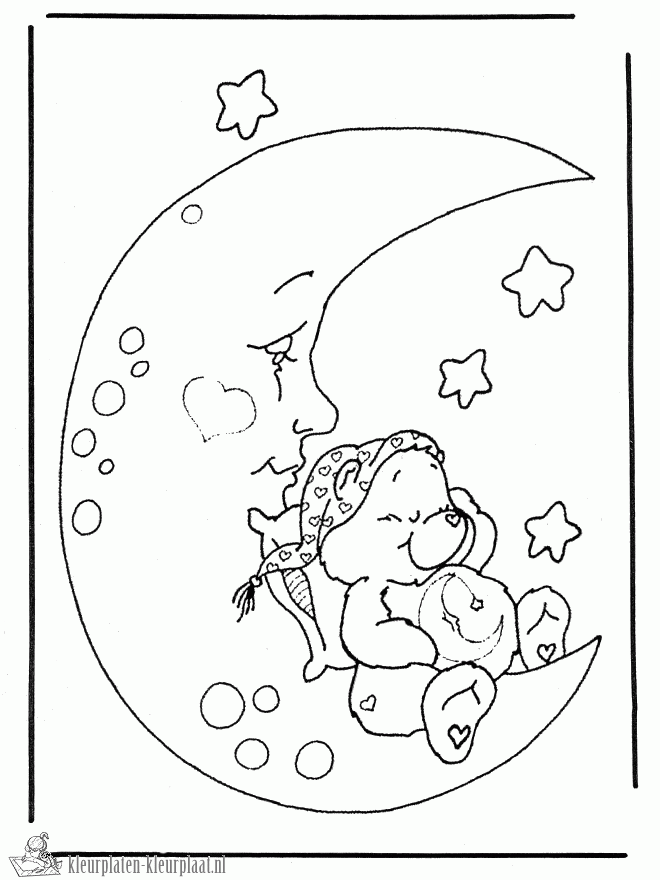 Troetelbeertjes 9 kleurplaat