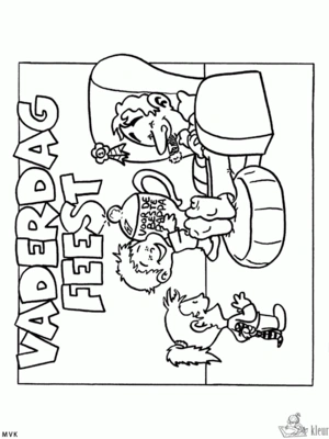 Vaderdag 33 kleurplaat