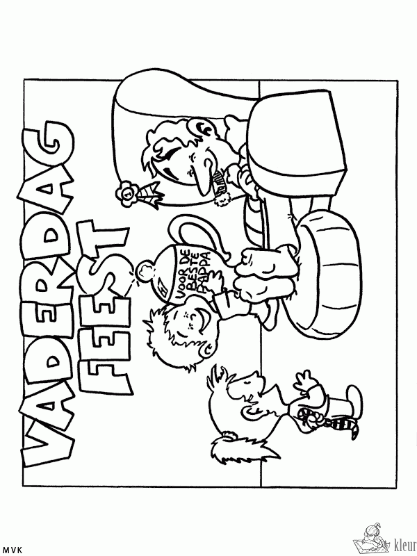 Vaderdag 33 kleurplaat