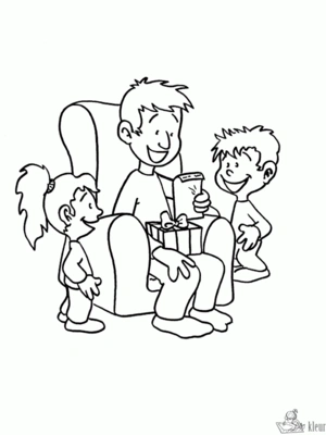 Vaderdag 4 kleurplaat