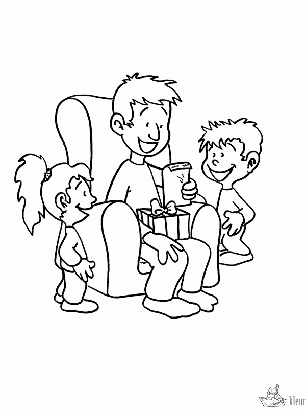 Vaderdag 4 kleurplaat