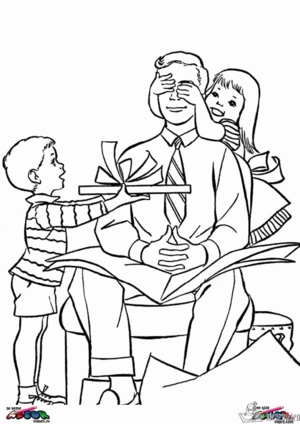 Vaderdag 9 kleurplaat