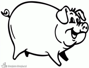 Varken 3 kleurplaat