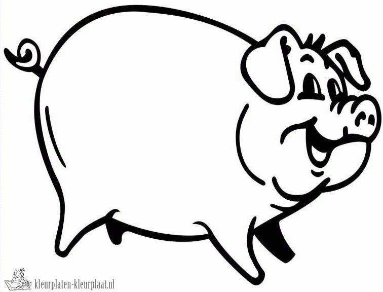 Varken 3 kleurplaat