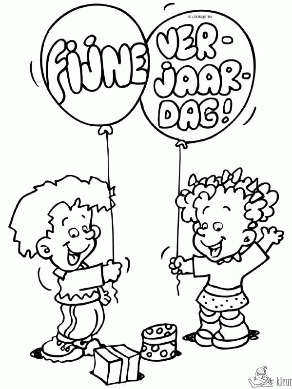 Verjaardag 131 kleurplaat