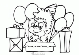 Verjaardag 18 kleurplaat