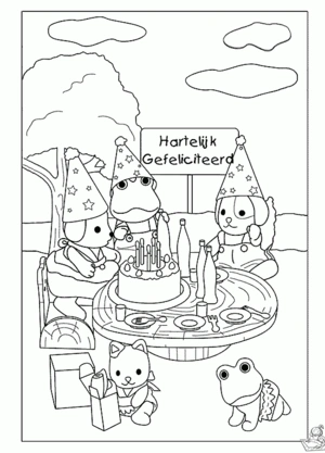 Verjaardag 48 kleurplaat