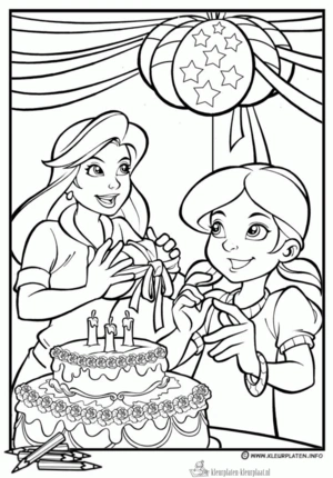 Verjaardag 70 kleurplaat