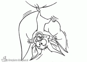 Vleermuis 5 kleurplaat