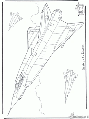 Vliegtuig 11 kleurplaat