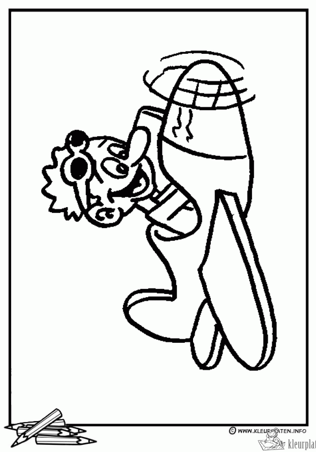 Vliegtuig 15 kleurplaat