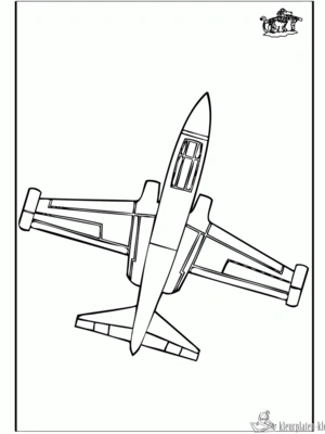 Vliegtuig 3 kleurplaat