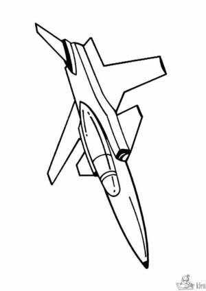 Vliegtuig 8 kleurplaat