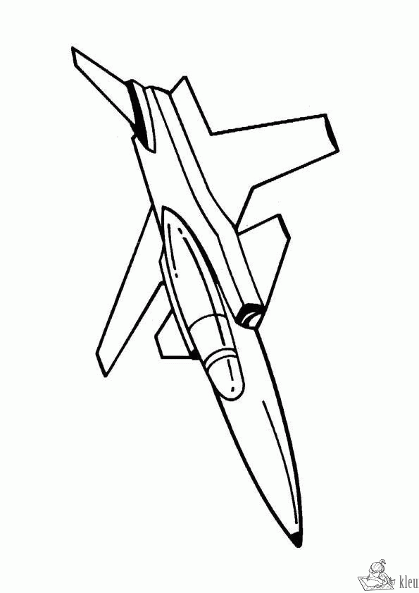 Vliegtuig 8 kleurplaat