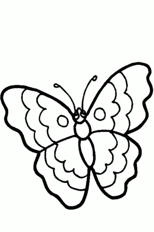 Vlinder 13 kleurplaat