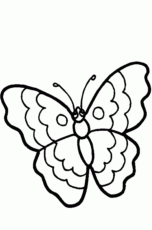 Vlinder 13 kleurplaat