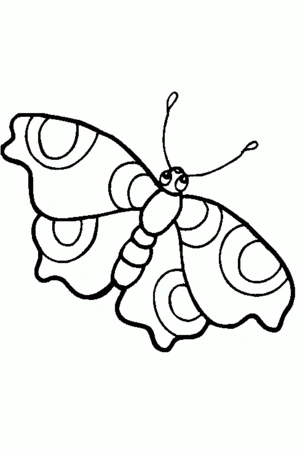 Vlinder 20 kleurplaat