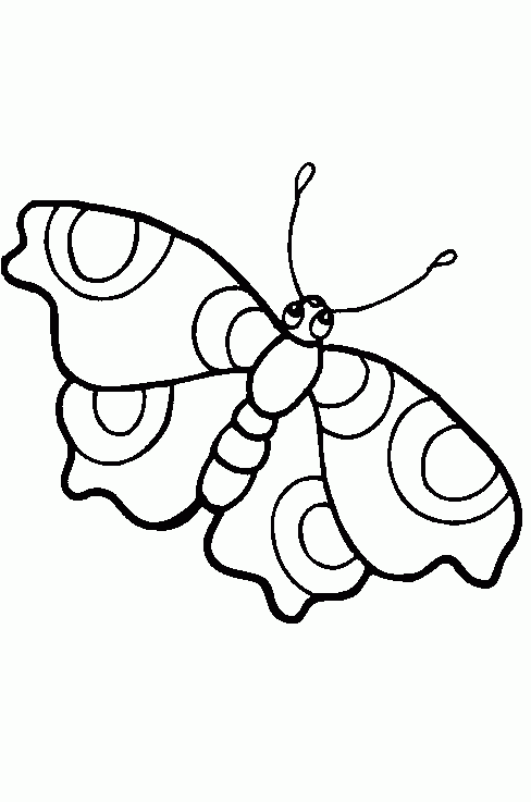 Vlinder 20 kleurplaat