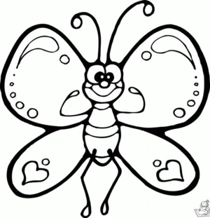 Vlinder 22 kleurplaat