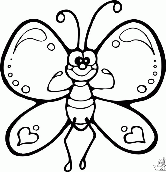 Vlinder 22 kleurplaat