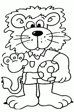 Voetbal kleurplaten om te printen en kleuren