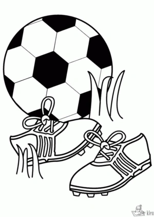 Voetbal 16 kleurplaat