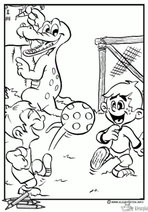 Voetbal 17 kleurplaat