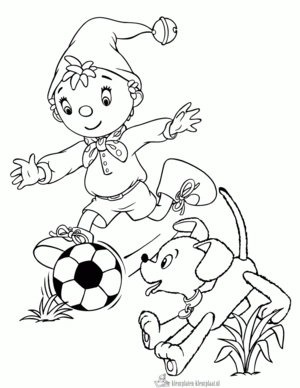 Voetbal 18 kleurplaat