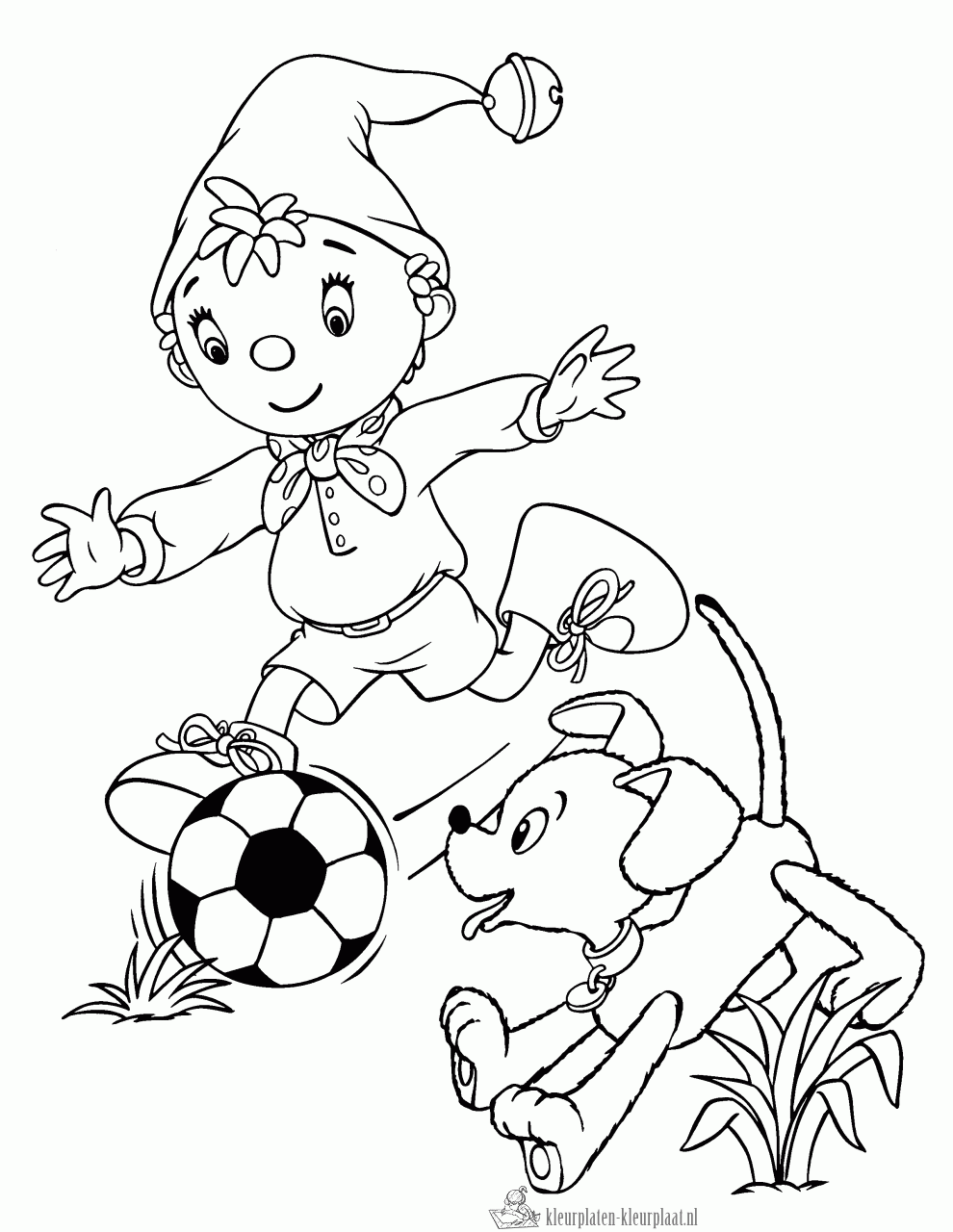 Voetbal 18 kleurplaat