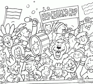 Voetbal 2 kleurplaat