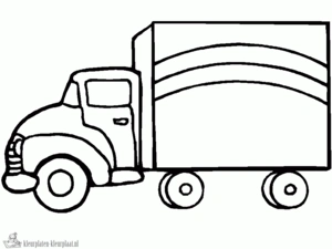 Vrachtwagen kleurplaten om te printen en kleuren