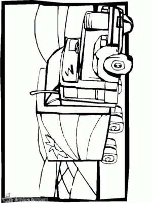 Vrachtwagen 4 kleurplaat