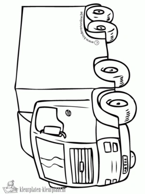 Vrachtwagen 5 kleurplaat