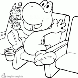 Yoshi 14 kleurplaat