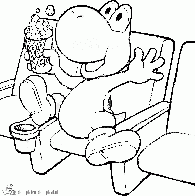 Yoshi 14 kleurplaat