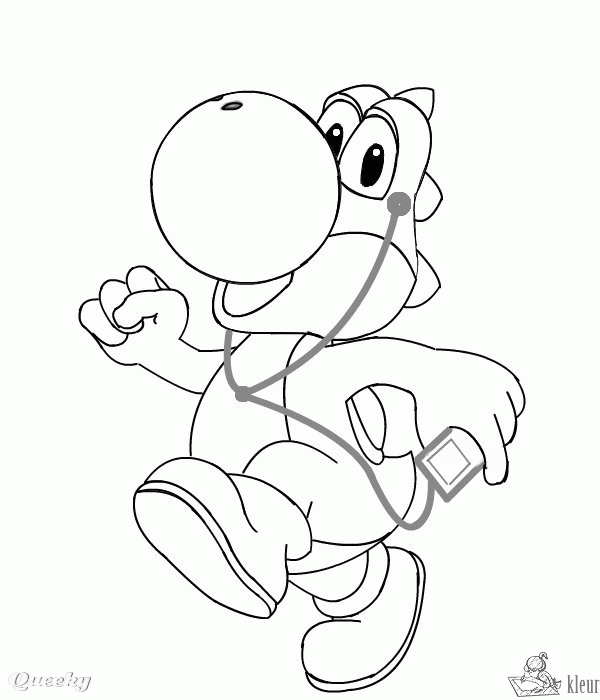 Yoshi 5 kleurplaat